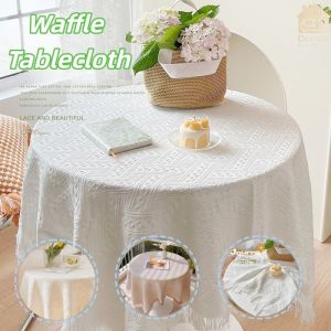 Waffle Tablecloth Cover Background Cloth Decor Dust Proof Soil Garden Table Cloth For Home & Cafe