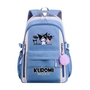 Tas Ransel Sekolah Remaja Wanita Fashion Korea Tas Ransel Sekolah Motif Kartun KUROMI