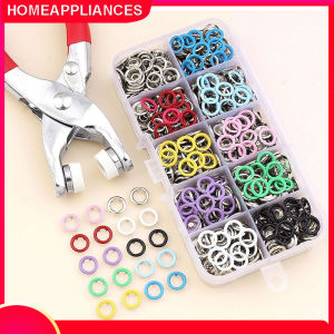 Bộ kìm bấm khuy cúc áo kèm hộp 100 chi tiết cúc áo đủ màu tiện dụng Dụng cụ bấm khuy đa năng