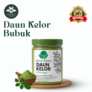 (PROMO) BUBUK DAUN KELOR PREMIUM - MORINGA ASLI SERBUK BUBUK POWDER HERBAL ORIGINAL 300GRAM GRADE A