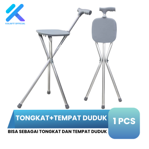 Tongkat + Tempat Duduk OneMed Alat Bantu Jalan Lansia