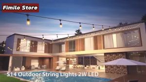 2Watts LED Outdoor String Lights IP65 Waterproof Christmas Lights Patio Light for Bistro Cafe Market[Fast Shipping]