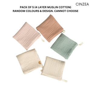 5/10 pcs Baby Saliva Towels 4-Layer Soft Cotton Burp Cloth Washcloths Handkerchief Newborn