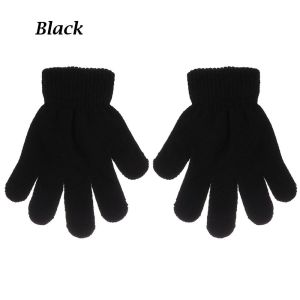 1 Pair Children Magic Glove Girl Boy Kid Stretchy Knitted Winter Warm Full Finger Gloves Childrens Figure Skating Special Gloves