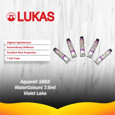 Lukas Aquarell 1862 Finest Moist Artists Watercolors 1/2 pans 6pcs Master Quality - German Quality