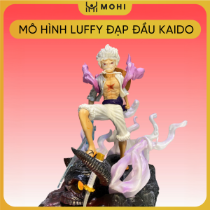 [Có LED] - Mô hình Luffy đạp đầu Kaido cao 20cm siêu to. Mô hình OnePiece
