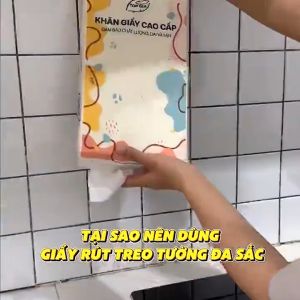Thùng 9/8/6/4 Bịch Khăn Giấy Đa Sắc Treo Tường TOP GIA Giấy Ăn Giấy Rút Top Gia