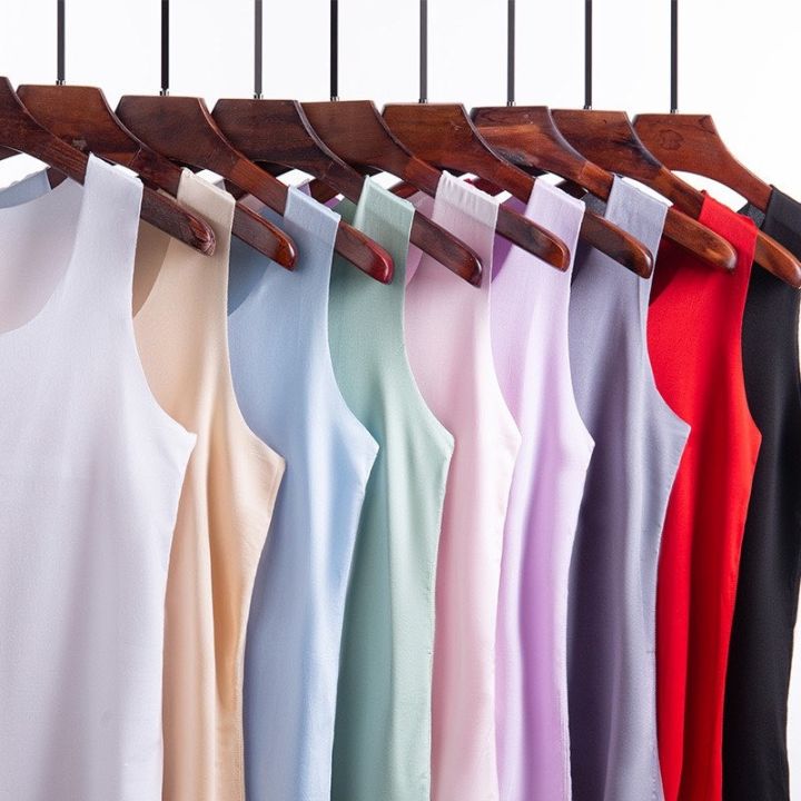 [M'sia Stock]Women Singlet Inner Sleeveless Plus Size Casual Plain ...