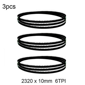 2320 x 10mm 6 TPI Bandsaw Blades Woodworking Tools Accessories Wood Cutting 3pcs