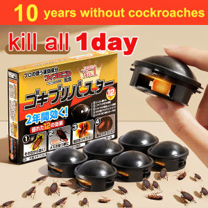 【1 day Kill all cockroach💯】Japanese imported high-efficiency cockroach killer cockroach catcher cockroach trap household kitchen cockroach glue bait cackroasafe and non-toxic effective in repelling reducing pest infestation cockroach repellent insecticid