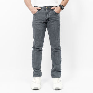Gizmo - Denim Pants Slimfit Blue Bleach Jeans Stretch