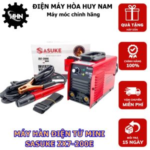 Máy Hàn Điện Tử Inverter SASUKE ZX7-200E - Hàn Que 1.6-3.2 ly - Công Nghệ Hàn Biến Tần IGBT inverter - Đầy Đủ Phụ Kiện - HÀNG CHÍNH HÃNG - BẢO HÀNH TOÀN QUỐC
