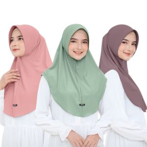 HIjab Instan Bergo Jersey Premium Hamidah dengan PET Busa