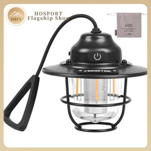 【HRFS】 Emergency Light Lantern 2700K/6500K LED Chandelier Light Stepless Dimming Retro Atmosphere Chandelier for Fishing Hiking