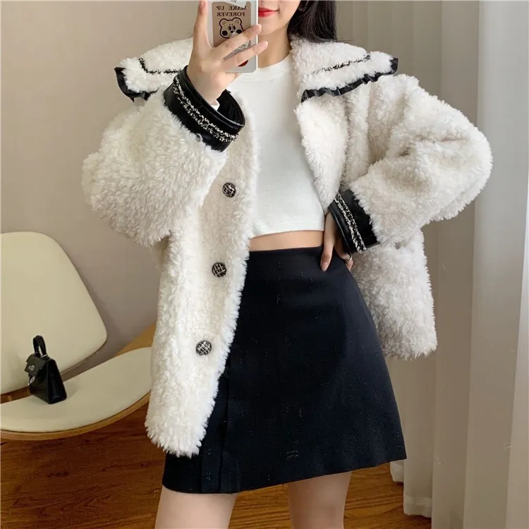Vest vest lông cừu nữ 2018 mùa đông mới dành cho nữ phiên bản Hàn Quốc