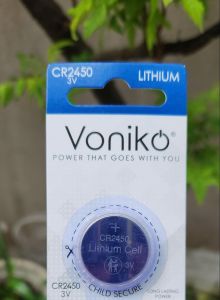 Vỉ 5 viên pin CR2450 / CR 2450 Voniko Lithium 3V - Chính hãng