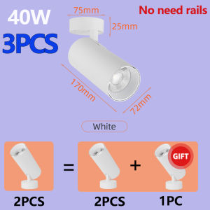 Modern track light 40W 30W 20W 12W COB Folding Track Light Spot Light Flexible light Home Light Living Room Clothing Store Neutral/Cool/warm white