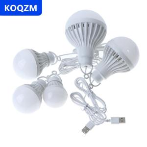 [COD] KOQZM Đèn lồng Led Đèn cắm trại cầm tay Bóng đèn mini nguồn LED USB 3W 5W 7W 9W 12W