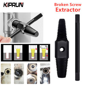 KIPRUN Broken Wire Extractor Faucet Double-head Triangle Valve Universal Tap Screw Extractor Pipe Valve Tap Broken Thread Extractor
