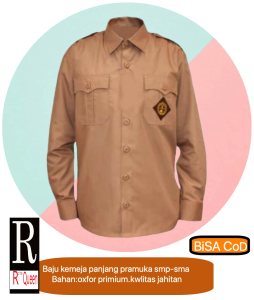 baju panjang pramuka SMP-SMA