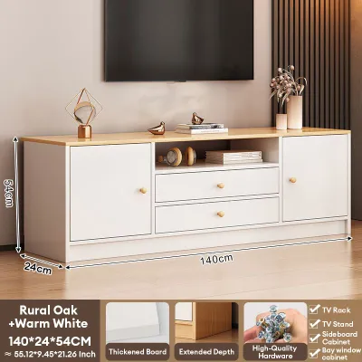 STON TV Cabinet Wtih Drawers Shelf Living Room Modern Storage Cabinet Bedroom Pull Doors Load-Bearing Capacity 电视柜 客厅收纳柜