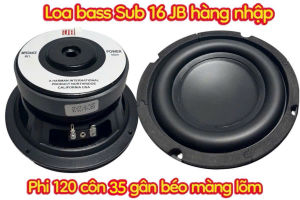 Loa bass sub 16 JB - phi 120 côn 35 gân béo màng lõm - giá 1 cái