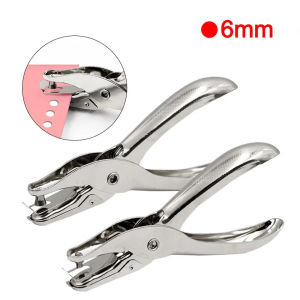 6MM Metal Single Hole Puncher Hand Paper Punch Single Hole Scrapbooking Punches