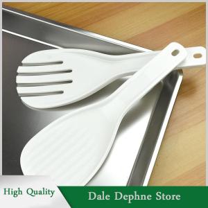 [Dale Dephne] ช้อนข้าวขนาดใหญ่ช้อนรับประทานอาหารทำจากพลาสติกแบบไม่ติดอุปกรณ์ในห้องครัวอุปกรณ์แบบม้วนช้อนตักข้าวอุปกรณ์ครัวแบบหนา