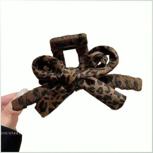 Hair Accessories Multi-purpose Hairpin Soft and Comfortable Vintage Leopard Print Durable Party
