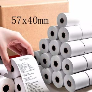 Thermal Paper 57mm x 40mm for POS Receipt Thermal Paper Roll 57MM x 40MM used for POS 58MM Thermal Printer | FoodPanda High Quality Thermal Paper for Grab Foods Food Panda Credit Cards XPrinter Taxi (57mm x 40mm)