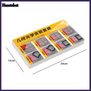 [Heartsbat] Geometric Optics Experiment Set Optical Lens Kit Convex Concave Lens Light Refract Reflect Physics Teaching Kid Science Gift