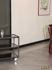 LZ-Mobile Kitchen Trolley Stainless Steel Trolley Cart Catering Service Car Storage Trolley Luxury