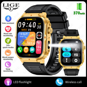 LIGE Smart Watch Men Wireless Call Smart Bracelet Women Blood Pressure Monitor Waterproof Military Sport Fitness Tracker