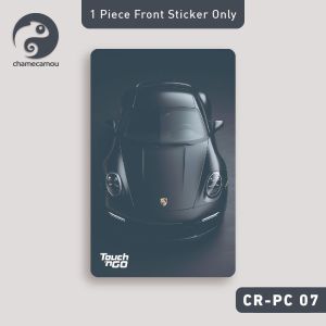 Sports Car Porsch - Sticker For Touch Go Card (Waterproof High Quality) TnG NFC eWallet Access Card Sticker Skin CR-PC