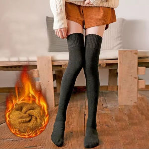 Long Leg Terry Socks Cotton Solid Color Winter Compression Stocking Fashion Breathable Thicken Warm Knee High Tube Socks