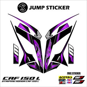 Stiker striping honda CRF 150 L grafis variasi 013