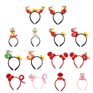 Sang trọng hairbands năm mới đạo cụ chụp ảnh Halloween Anime headbands nón đội lệch đi tiệc vui vẻ headbands cho năm mới 2025