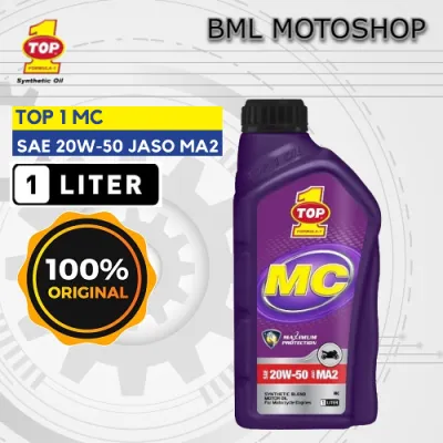 Oli Motor Top 1 MC 20W-50 1 Liter Orisinil Oli Motor Bebek