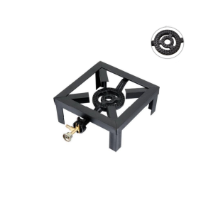 Portable Gas Stove Heavy Duty Single/Double Burner Gas Stove Double Furnace Camping Stove Outdoor Gas Stove with Stand nergy Saving Installation-free