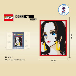 Đồ Chơi Lắp Ráp LINKGO Tranh Mô Hình Nhân Vật Luffy Zoro Boa Sasuke Kakashi Trong One Piece Naruto Đảo Hải Tặc