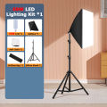 Softbox Lighting Kit, Photography Softbox Kit, E27 Dimmable LED Light Head, Professional Photo Studio Equipment for Camera Product Shooting Selfie. 