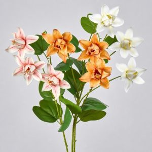 SDG 3 Heads Artificial Lanterns Flower EVA Floral Artificial Faux Plants  Decorative Realistic Fake Plants Wedding Decoration