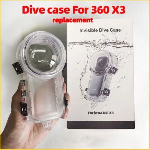 Fully Invisible Dive case For 360 X3 Waterproof Housing shell 50m Underwater One X3 Protector Cover OEM