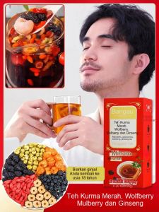 💕Pengiriman 24 Jam💕eh Kurma Merah Goji Berry Mulberry dan Ginseng Teh Sehat Cina Teh kesehatan Teh wolfberry hitam Teh Mulberry dan Kurma Merah Teh kesehatan kombinasi Teh Camellia untuk begadang Teh wolfberry untuk kecantikan