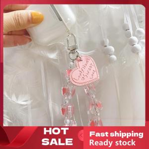 🚚【Local Express Delivery】🚚 Crystal Love Heart Lanyard Anti-Lost Bracelet For Mobile Phone Case Wrist Strap Car Keychain Cute Phone Charm