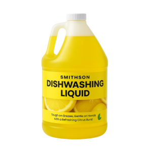 Smithson Dishwashing Liquid Soap 1 Gallon Lemon – Premium Grease-Cutting Formula for Sparkling Clean Dishes with Refreshing Lemon Fragrance Gentle on Hands Tough on Grease Perfect for Homes Restaurants and Bulk Use