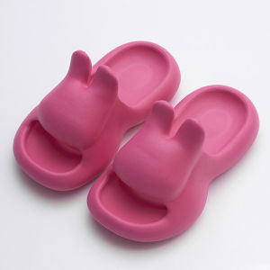 Free Shipping Thick-Soled Slippers WomenS Summer Outdoor Style 2026 New Collection Cute Rabbit Design EVA Material Casual Red Sandals Fashionable