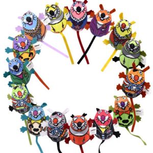 HOTOMI มีเอกลักษณ์ 1ชิ้น ของเล่นยัดไส้ เสียง Squeaker ตลก ผ้าใบ ของเล่นกัดเคี้ยว ของเล่นสัตว์เลี้ยง ของเล่นแมวเมาส์ หญ้าชนิดหนึ่ง