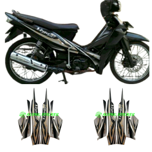 STIKER STRIPING LIS LES BODY MOTOR YAMAHA VEGA R 2008 SILVER