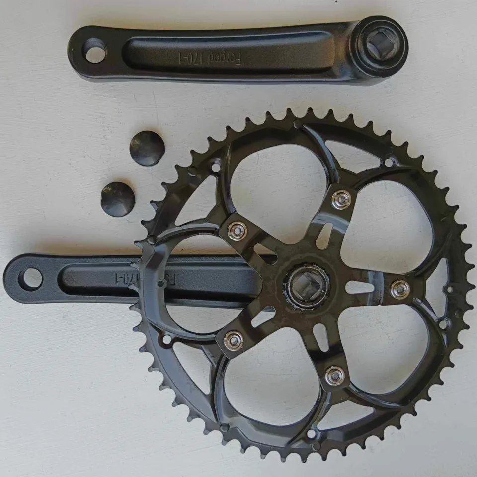 Cycling Road Bike Crankset 170mm Triple Square Taper Crank